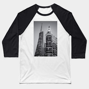 Columbus and Transamerica Towers B+W Baseball T-Shirt